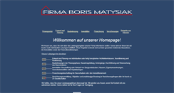 Desktop Screenshot of firma-matysiak.com