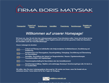 Tablet Screenshot of firma-matysiak.com